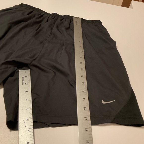 Nike Dri-Fit Athletic Shorts, Black, Lined, Drawstring, Back Zip Pocket, Sz L - Picture 10 of 11